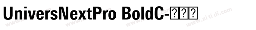 UniversNextPro BoldC字体转换